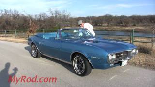 1967 Pontiac Firebird 400 Convertible video 2  MyRodcom [upl. by Paradies986]