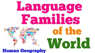 Language Families of the World  Linguistic Families of World  Language Phylum  Human Geography [upl. by Immij]