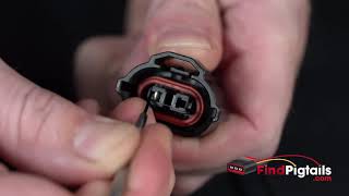 Repair and DePinRePin Automotive Connector Pigtail Plug Fog lamp and headlight pigtail plug [upl. by Kina]