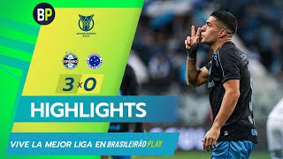 EL PISTOLERO SUÁREZ VOLVIÓ AL GOL Y GREMIO LE GANÓ A CRUZEIRO  GRE 3x1 CRU Brasileirao [upl. by Mahda]