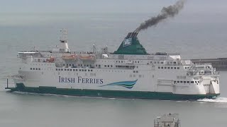 Irish Ferries  Isle of Innisfree departing Dover [upl. by Neville]