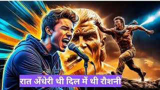 Raat Andheri Thi Dil Mein Thi Roshni  Powerful Motivational Rap  Hindi Motivational Music [upl. by Yllop908]