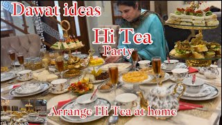 Dawat ideas  Hi  Tea Party  arrange hi tea at home  dawatideas friendsparty eveningteasnacks [upl. by Nadabus]