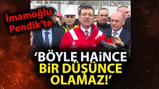 Ekrem İmamoğlu Pendikte kitabın ortasından konuştu Böyle haince bir düşünce olamaz [upl. by Levona]