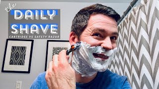 Cartridge Vs Safety Razor From Matt  The Daily Shave [upl. by Upali103]