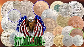 Top 70 Ultra Rare Coins from USA UK amp Australia Worth Big Money [upl. by Inatirb]