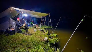 ACAMPAMENTO E PESCARIA  COM TRAÍRA RECORDE  Alagados do Salto Caveiras  SC [upl. by Ahsilahk]