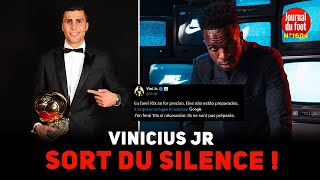 RODRI Ballon dOR  mauvais PERDANT le REAL BOYCOTTE la cérémonie VINICIUS sort du silence [upl. by Cirone]