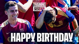 TEAMMATES CONGRATULATE FERMÍN ON HIS BIRTHDAY 🎂  FC Barcelona 🔵🔴 [upl. by Assin]