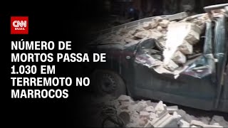 Número de mortos passa de 1030 em terremoto no Marrocos  LIVE CNN [upl. by Delmer642]