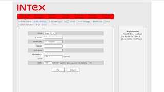 How to ConfigureSetup Intex WiFi Router in DesktopLaptop [upl. by Lalad]