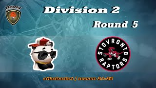 Atlasbasket  Div 2Round 5  COOL PANDA vs STOVRONTO RAPTORS 4548 [upl. by Soinski740]