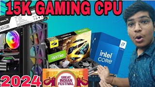 Gaming CPU Build from Amazon  Intel core i7 16gb RAM 256gb SSD nvme with 4gb Graphics RGB Cabinet [upl. by Adnilg]