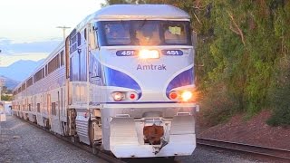 LONG AMTRAK SURFLINER TRAINS [upl. by Niki]