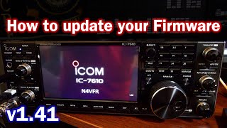 Updating the Icom IC7610 Firmware  Digital PreDistortion DPD  Icom IC7610  Firmware v141 [upl. by Bevan]