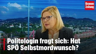 Politologin fragt sich Hat die SPÖ einen Selbstmordwunsch  kronetv NACHGEFRAGT [upl. by Cesar345]