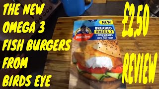 Trying Out Birds Eyes Delicious New Fish Burgers  Review [upl. by Nolos]