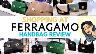 🥰🥰 FERRAGAMO HANDBAG REVIEW 🥰🥰SHOPPING AT FERRAGAMO HANDBAG HUG BAG REVIEW BEST FERRAGAMO [upl. by Nrubua]