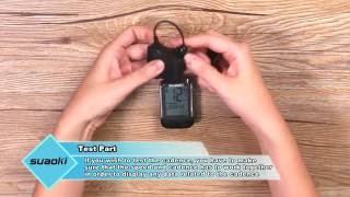 How to use Suaoki Wireless Bicycle Computer 24G Transmission Speedometer Bike Odometer [upl. by Beeson794]