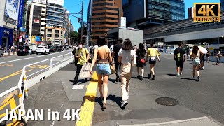 Tokyos hot summer most vibrant town Shibuya  Walk Japan 2021［4K］ [upl. by Yesrod30]