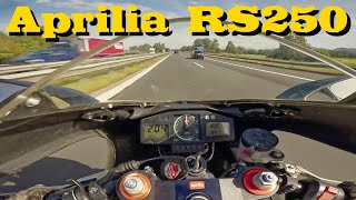 Onboard Aprilia RS 250 HQ SOUND of a Classic 4k 60fps [upl. by Gudrun]