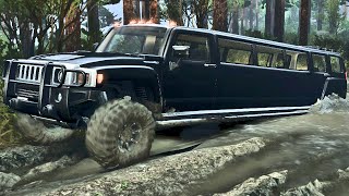 Limousine Hummer 4x4  Spin Tires [upl. by Einnaoj52]