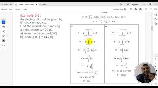 Lecture No 6 Electromagnetic Fields Work and Potential Difference [upl. by Newby995]