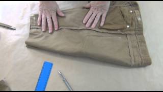 How to turn torn pants into shorts [upl. by Veno735]