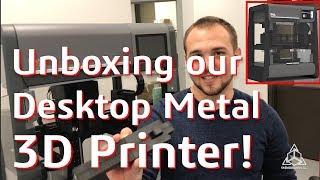 Unboxing our Desktop Metal 3D Printer [upl. by Celle]