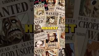 5 Highest Bounties In The Straw Hat Grand Fleet shorts onepiece bountyrush luffy strawhats [upl. by Bertram]