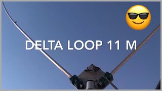 ANTENA 11M DELTA LOOP A 6M [upl. by Sadye510]