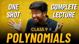 Polynomials Class 9 in One Shot 🔥  Class 9 Maths Chapter 2 Complete Lecture  Shobhit Nirwan [upl. by Kirsch431]