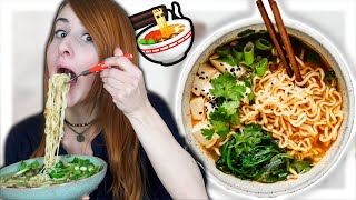 Japanische Ramen selber machen  Lecker und super einfach 🍜 [upl. by Anileva]