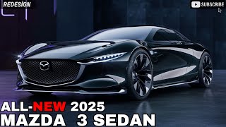 2025 Mazda 3 sedan unveiled  Interior Exterior and Drive [upl. by Enitram]