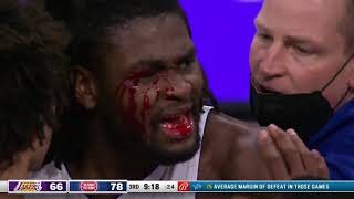 Isaiah Stewart and Lebron James Fight  Lebron James Ejected  Pistons VS Lakers  Mr Yt Aries [upl. by Swee807]