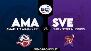 Amarillo Wranglers at Shreveport Mudbugs  101924  AUDIO BROADCAST [upl. by Noeruat802]