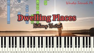 Dwelling Places  Hillsong United Synthesia Piano Tutorial [upl. by Aerbua678]