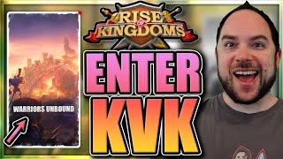 Entering Warriors Unbound KvK vs my old kingdom 2605 1846 1175 1254 1302 in Rise of Kingdoms [upl. by Mairem959]