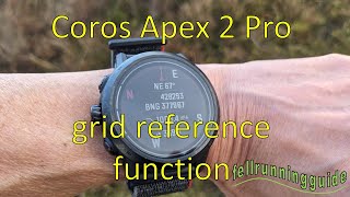 Coros Apex 2 Pro grid reference feature coros gpswatch [upl. by Sitof]