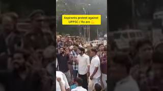 Live Aspirants Protest Against UPPSC  uppsc  protest live shorts  youtubeshorts  student [upl. by Verina]