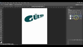 Adobe Photoshop CS6 Ders 53 Layer  Rasterize  Type  Yazıları Convertlemek [upl. by Ahsiekram]