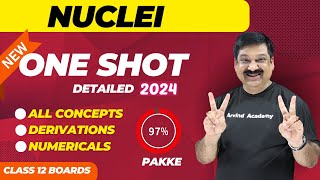 NUCLEI OneShot 💥NCERT Class 12 Physics Chap 13 One shot Subscribe ArvindAcademy [upl. by Norbie]