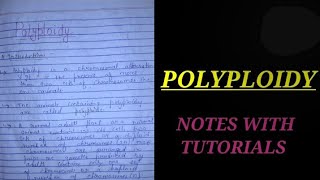 POLYPLOIDY IN HINDI zoology zoologynotes msczoology botany polyploidy bsczoology bbmi [upl. by Silisav718]