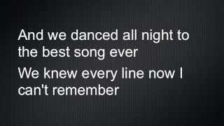 Best Song Ever Lyrics One Direction [upl. by Nevaed]