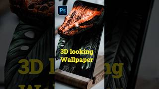 3D Wallpaper in Photoshop photoshop art shorts wallpaper youtubeshorts [upl. by Ahsiekar162]