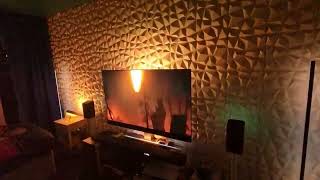 Ambilight TV amp Hue Sync box 8k 21 Hue lights Wireless speakers [upl. by Legra]