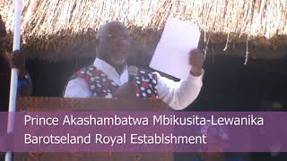 Prince Akashambatwa Lewanika describes history of the Mafwe Tribe from Barotseland [upl. by Alurta386]