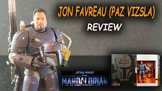 Jon Favreau Paz Vizsla Star Wars Black Series  REVIEW [upl. by Tezil]