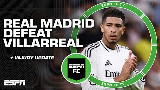 Reaction to Real Madrid vs Villarreal amp injury update on Dani Carvajal  ESPN FC [upl. by Berwick]