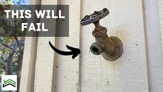 Installing An Outdoor Faucet That Will Never Freeze [upl. by Ailegave]